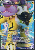 Raikou EX aus dem Set Schwarz und Wei - Erforscher der Finsternis