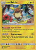 Alola-Raichu aus dem Set Aufziehen der Sturmrte